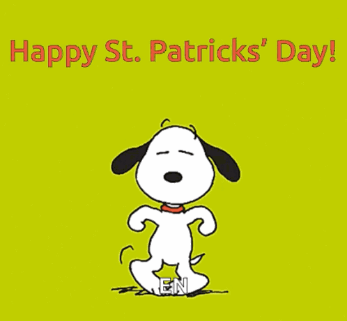 Snoopy Dance St Patricks Day GIF