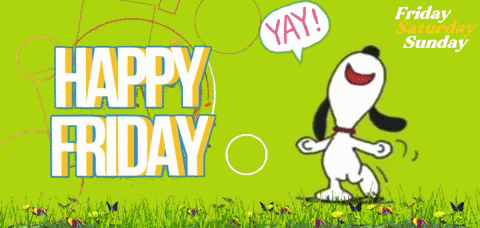 Snoopy Happy Friday GIF