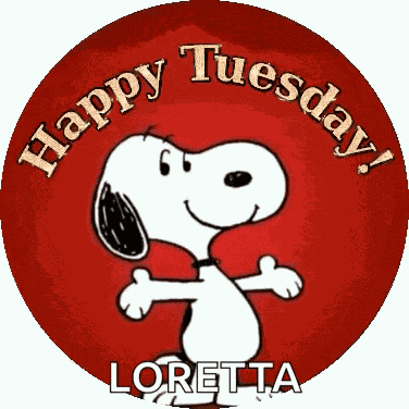 Snoopy Happy Tuesday GIF