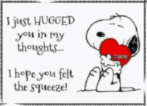Snoopy Hug GIF