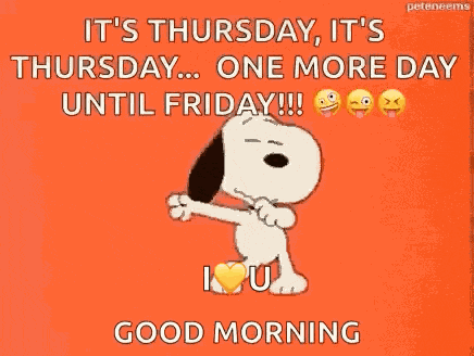Snoopy One More Day GIF
