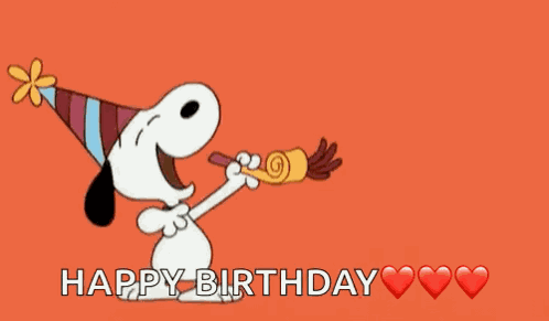 Snoopy Party GIF