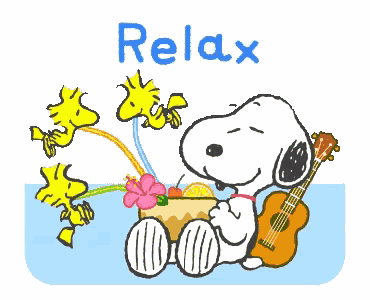 Snoopy Relaxing GIF