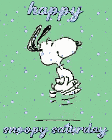 Snoopy Saturday Snoopy Dance GIF