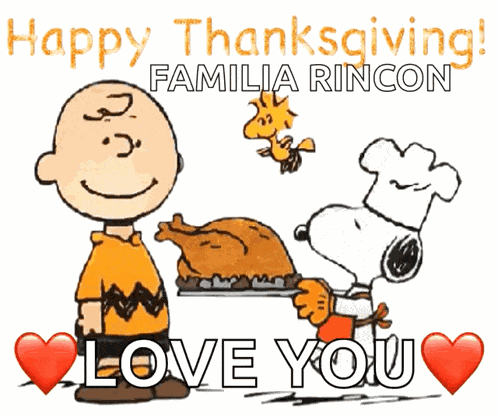 Snoopy Thanksgiving GIF