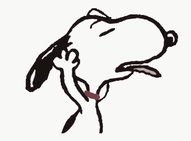 Snoopy Tongue GIF