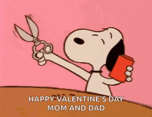 Snoopy Valentines Day GIF