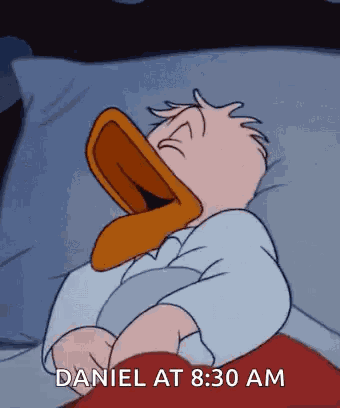 Snoring Donald Duck GIF