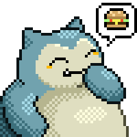 Snorlax Pixel Sticker