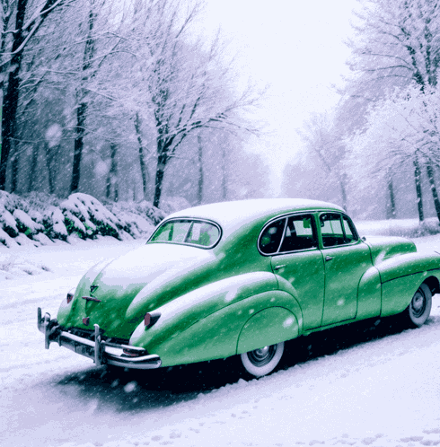 Snow Car GIF