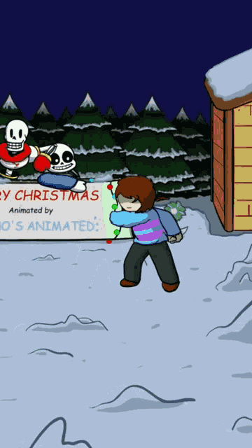 Snowball Fight Battle GIF