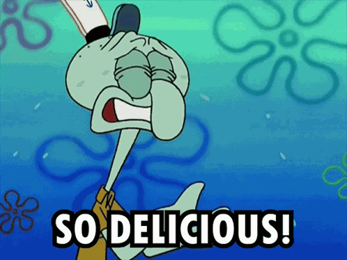 So Delicious Squidward GIF