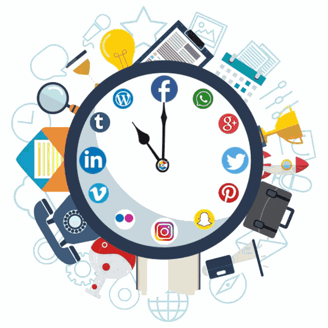 Social Media Clock Clock GIF