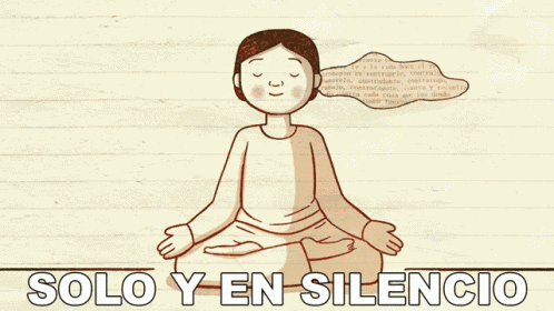 Solo Y En Silencio Curiosamente GIF