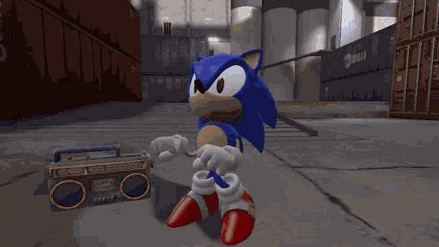 Sonic Dancing GIF