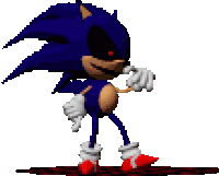 Sonic Exe Down Pose Sticker