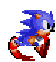 Sonic Running Sticker