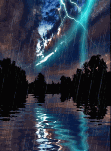 Soothingly Raining GIF