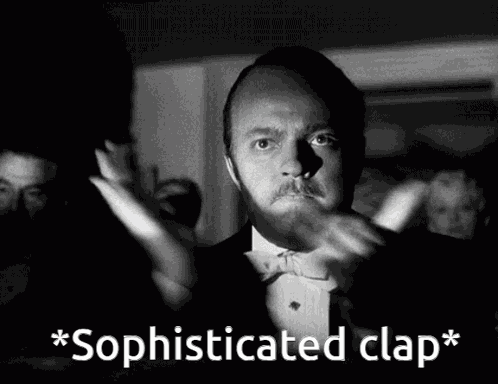 Sophisticated Clap Citizen Kane GIF