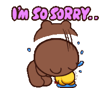 Sorry Apologies Sticker