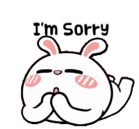 Sorry Hase Sticker