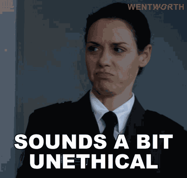 Sounds A Bit Unethical Vera Bennett GIF