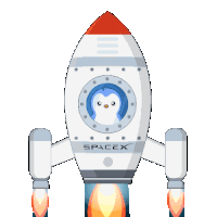 Spaceship Falcon Sticker