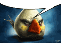 Speech Bubble Angry Birds Sticker