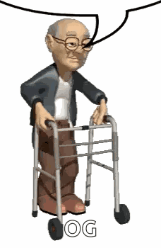 Speech Bubble Old Man GIF