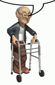 Speech Bubble Old Man GIF