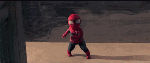 Spider Baby Spiderman Dancing GIF