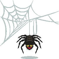 Spider Halloween Party Sticker