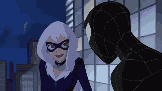 Spider Man Black Cat GIF
