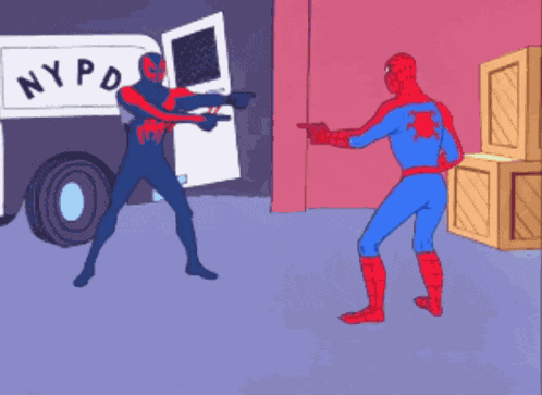 Spiderman 2099 Jumping GIF