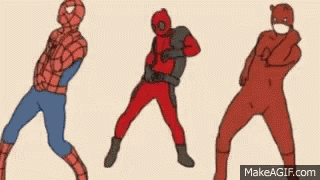 Spiderman Deadpool GIF
