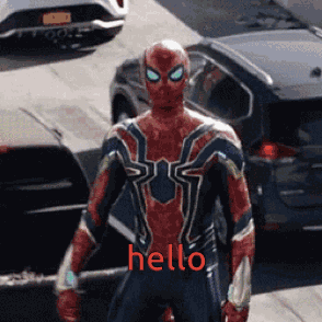 Spiderman Hello GIF