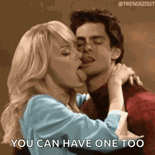 Spiderman Kissing GIF