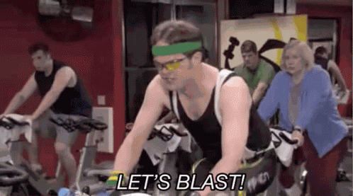 Spin Class Let'S Blast GIF