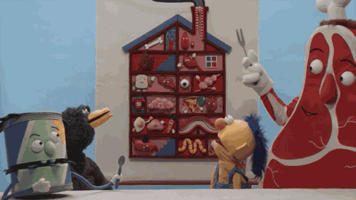 Spinach Steak Guy GIF