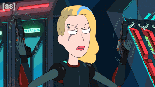 Spinning Guns Space Beth GIF