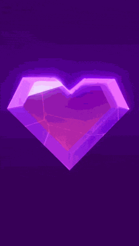 Spinning Heart 3d Crystal GIF