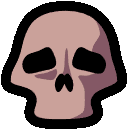 Spinning Skull Sticker