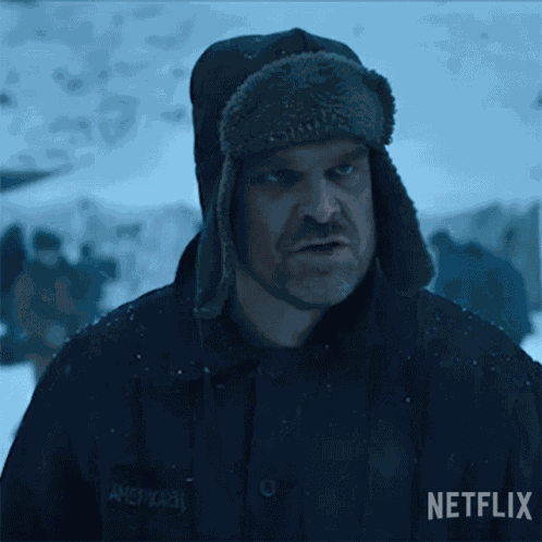 Spit Jim Hopper GIF