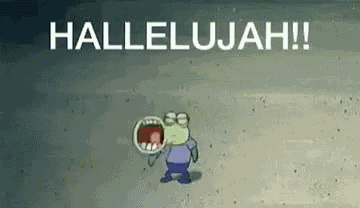 Sponge Bob Hallelujah GIF
