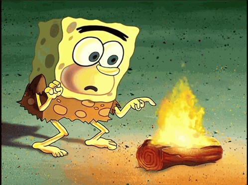 Spongebob Caveman GIF