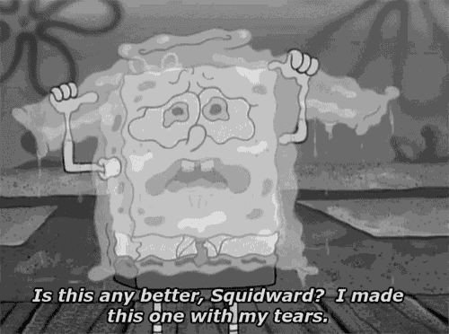 Spongebob Crying GIF