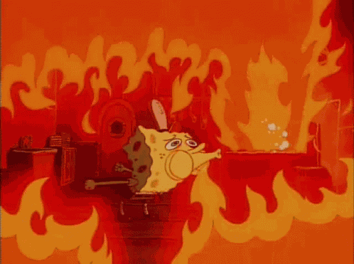 Spongebob Fire GIF