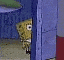 Spongebob Hiding Spongbob GIF