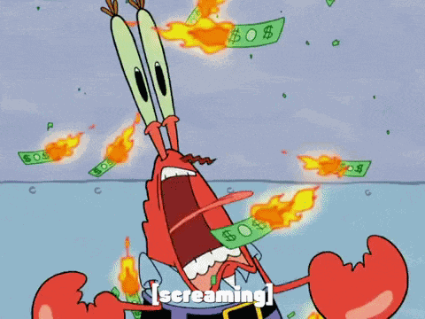 Spongebob Meme Mr Krabs Money GIF