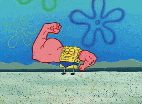 Spongebob Muscles GIF